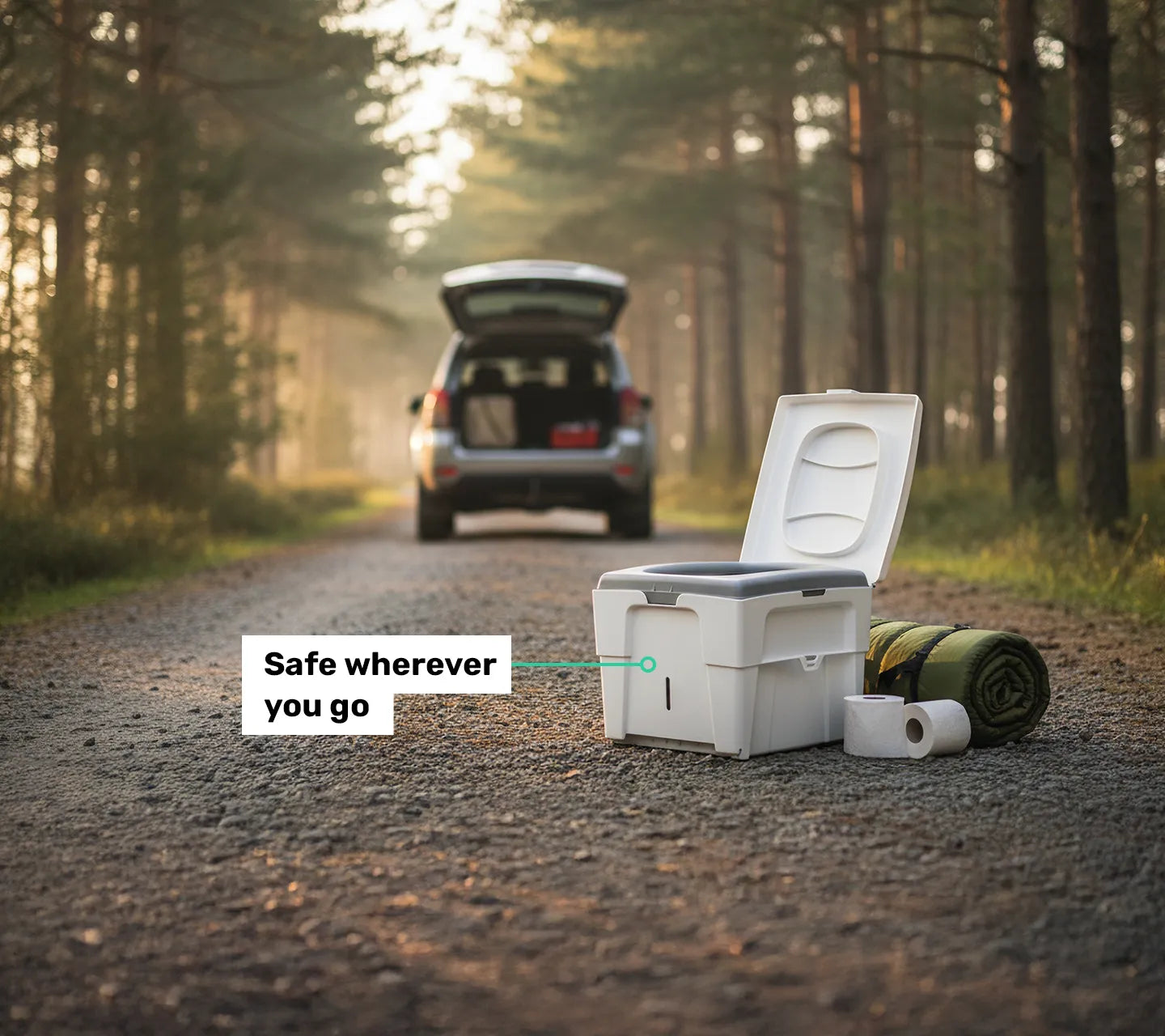 TROBOLO WandaGO Lite - Composting toilet safe wherever you go