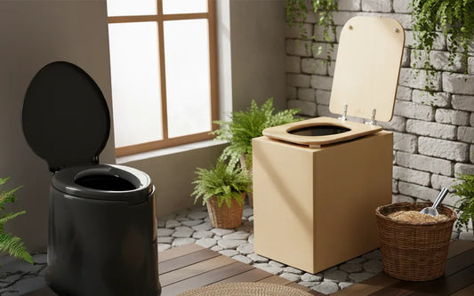 How does a dry toilet work?