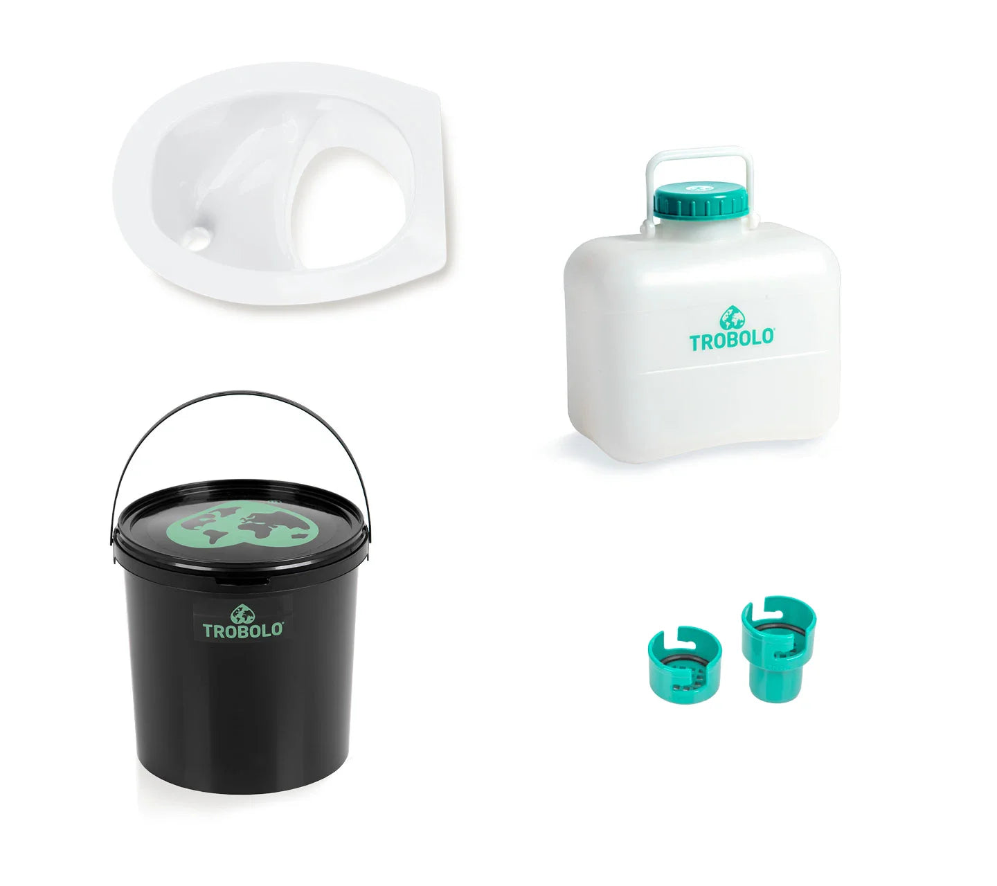 TROBOLO DIY composting toilet set 11 litres white