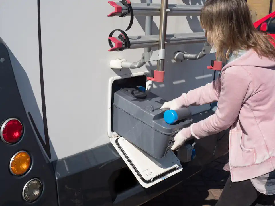 Cassette toilet for RV motorhomes