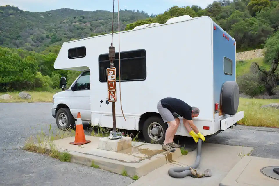 Floor toilet for a RV Motorhome