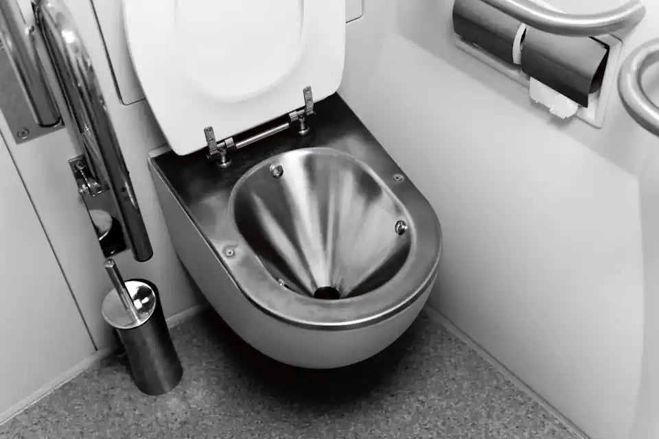 Vacuum toilet for RV motorhomes